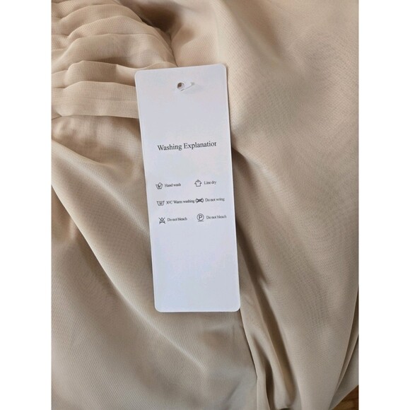 Champagne Simple Mother of the Bride Dress Zipper Back Chiffon Wedding Gowns 6 - Picture 11 of 14